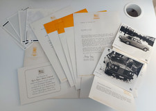 Rolls Royce Geneve 1979 motor show, folder, letters, photos, and invitation