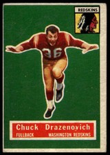 1956 Topps #37 Chuck Drazenovich