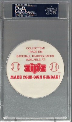 1977 Zip'z Discs Cesar Geronimo Cincinnati Reds PSA 10 Gem Mint