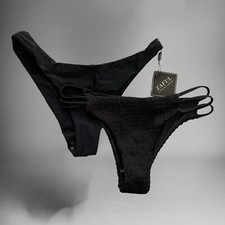 NWT Lot of 2 Black Bikini Bottoms by Zaful Womens Size 8