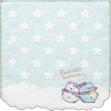 San-X Sumikko Gurashi Mini Hand Towel Blue Angel Ebiten Idol Polar Bear New