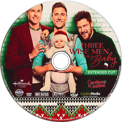 Three Wise Men And A Baby: Extended Cut (DVD, 2023) Hallmark Christmas MOD NEW