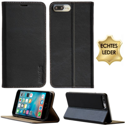 Premium Echt Leder Smartphone Cover für Apple/Samsung Handy Schutz Hülle Tasche