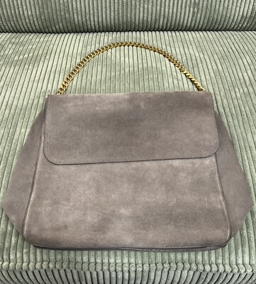 Céline Tasche Grau mit originalen Tags Goldener Träger