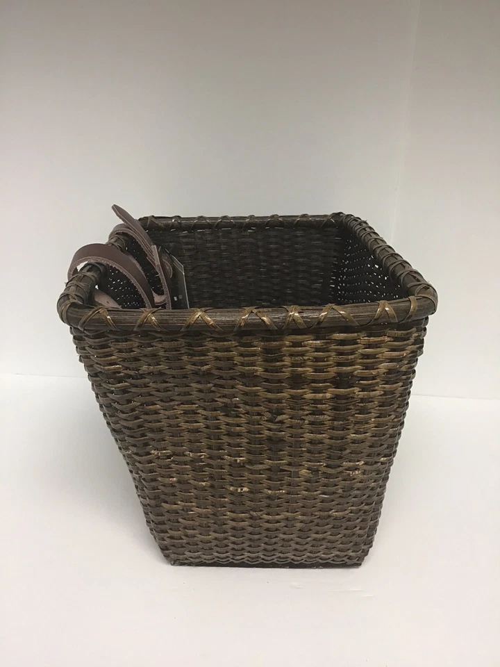 Bicicleta Toto Basket Retrospec 1731 tecido de bengala retangular mancha escura NOVA - Imagem 4 de 4