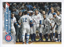 2020 Topps Series 1 #325 CUBS CELEBRATE Schwarber Rizzo Baez Checklist