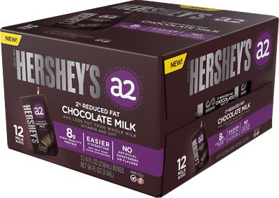 HERSHEY S Chocolate 2% Reduced Fat Milk Boxes, 8 oz, 12-Pack