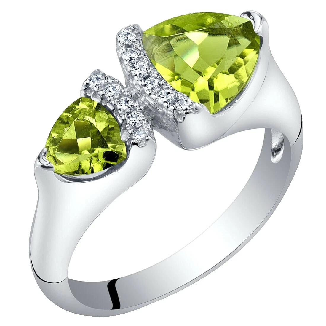 Peridot 5 Ring Fashion Rings