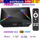 TV Box Android 14.0 Media Player 8K 5G WIFI6 HDMI Quad Core 32G 64G Smart Stream