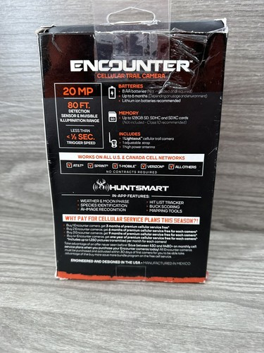 Wildgame Innovations Encounter 20MP Cellular Trail Game Camera 616376001642 EBay