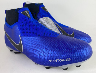 Nike JR Phantom VSN Elite DF FG/MG Soccer Cleats Blu Size 4.5Y AO3289 400 New 191887758396 | eBay
