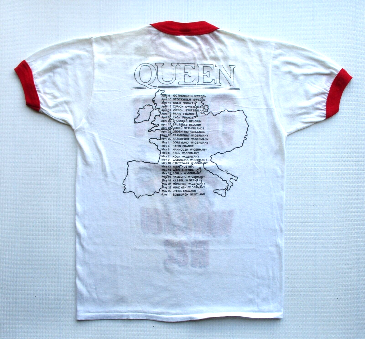 Queen 'Hot Space' 1982 European UK Tour Official Vintage