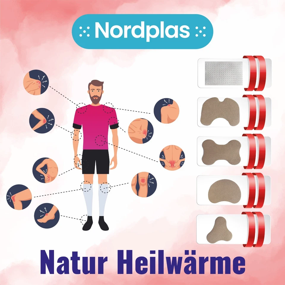 Wärmepflaster speziell für Rücken Nacken Schulter Knie schnelle Schmerzlinderung - Bild 2 von 4