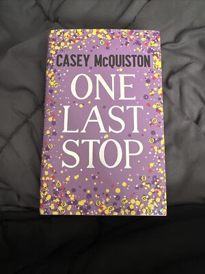 Illumicrate One Last Stop Casey McQuiston Hardcover Sprayed Edges