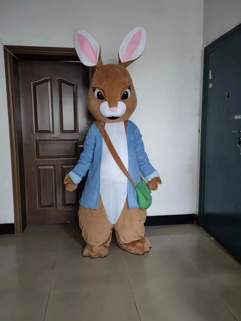 Peter Rabbit Bunny Mascot Costume Halloween Birthday Party Adult Fancy Dress Up