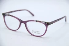 NEW SCOTT HARRIS SH 642 PURPLE BROWN TORT AUTHENTIC DESIGNER EYEGLASSES 49-16