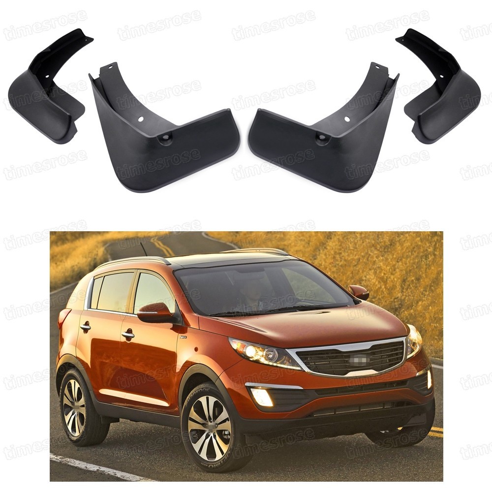 4 Mud Flaps Splash Guard Fender Car Mudguard for KIA Sportage 20112015