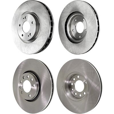 Front and Rear Brake Disc for 2003-2006 Mitsubishi Lancer, 4-Wheel Set,