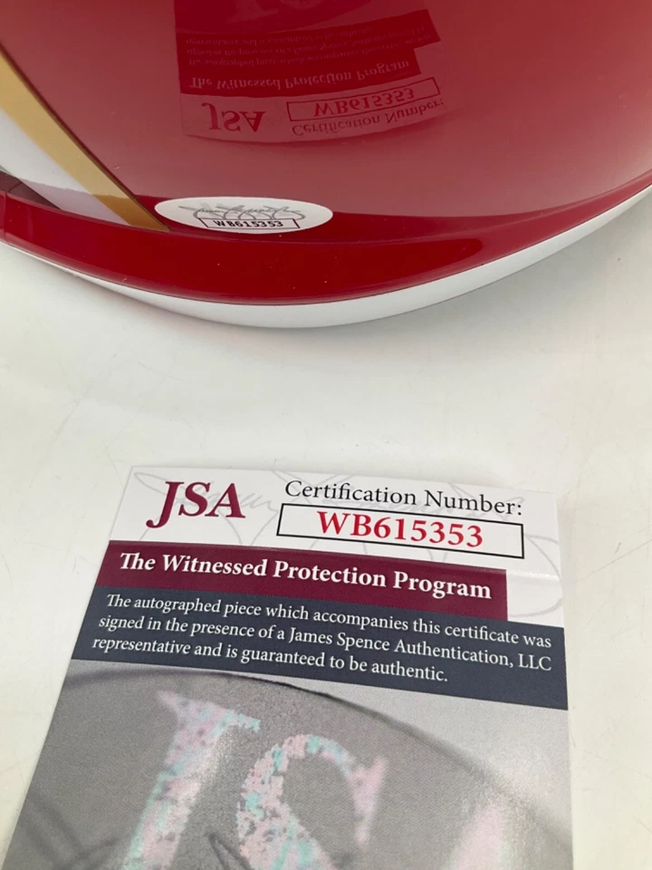 MICHAEL VICK ATLANTA FALCONS SIGNED THROWBACK FULL SIZE HELMET JSA WITNESS COA - Image 3 of 3