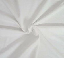 White Cotton French Terry Knit Fabric by the Yard 330GSM HEAVY WEIGHT 12/18