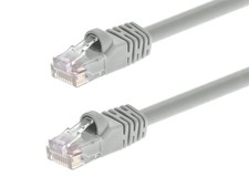 Cat5e Ethernet Patch Cable RJ45 Stranded 350Mhz UTP Copper Wire 24AWG 3ft Gray