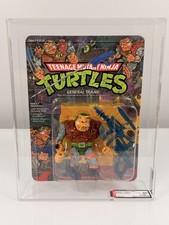 TMNT General Traag AFA 80 80 80 90 Archival UV Unpunched Playmates 1989