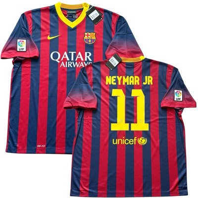 2013/14 Barcelona Home Jersey #11 Neymar Jr 2XL Nike Soccer La