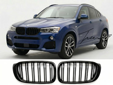 BMW X3 F25 / X4 F26 2014-2017 Glanz Schwarz Doppellamelle Front Nieren K�hlergrill