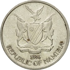 [#441053] Münze, Namibia, 10 Cents, 1996, Vantaa, SS, Nickel plated steel, KM:2