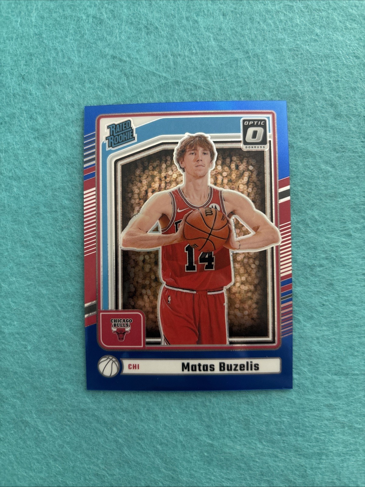 2024-25 Donruss Optic Rated Rookie Preview Holo Blue Prizm Matas Buzelis /49
