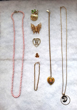 Bulk Lot of Fashion Jewelry - 8 items - All a...