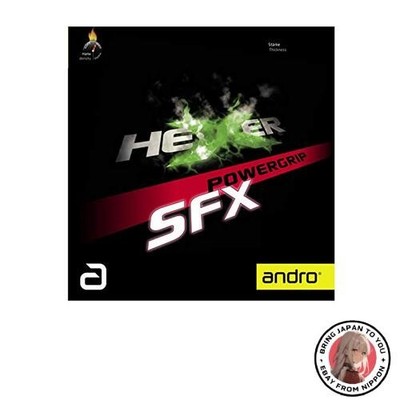 New andro Table Tennis Rubber HEXER POWERGRIP SFX Hexer Power Grip SFX Back Soft