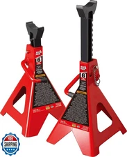 BIG RED T46002A Torin Steel Jack Stands: Double Locking, 6 Ton (1