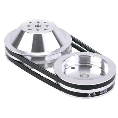 AFCO Cast Pulley Combos for Small Block Fits Chevy Short Pumps