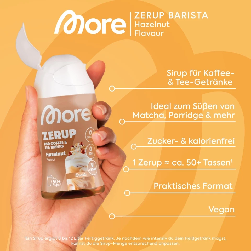 MORE Barista Zerup, mixed 6er Bundle, 6 x 65 ml, für Kaffee, Tee und Heißgetr... - Bild 3 von 4