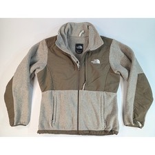 The North Face Denali Polartec Fleece Jacket Womens Medium Taupe Olive Green F10