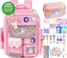 88PCS Unicorn Backpack Stationery Set School Supplies Kids Magical Gift Kit