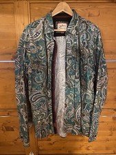 Joe Browns XXL Men’s Shirt Paisley Pattern In Green Long Sleeve