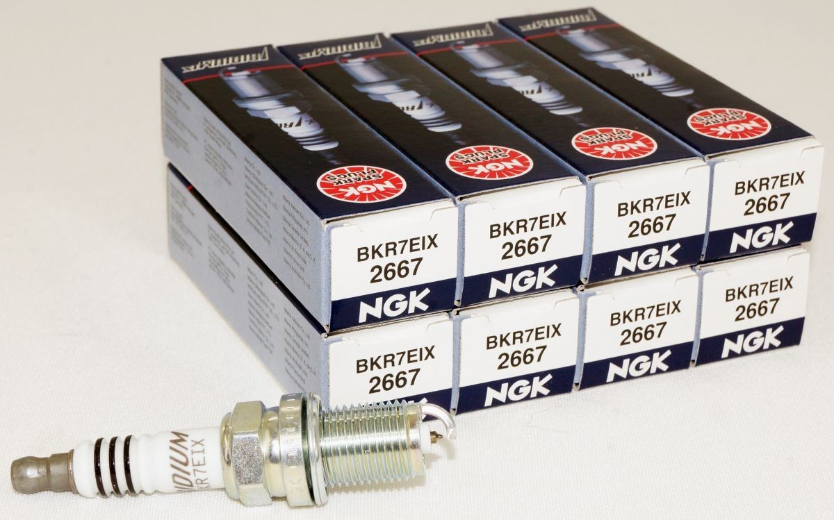 8 Pack Genuine NGK 2667 Iridium IX Spark Plugs BKR7EIX for Audi BMW Porsche