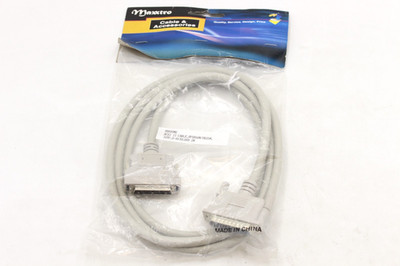 SCSI II 50-Pin Male to 25-Pin Male Cable HPDB50 DB25 2m Maxxtro Computer QUALITY
