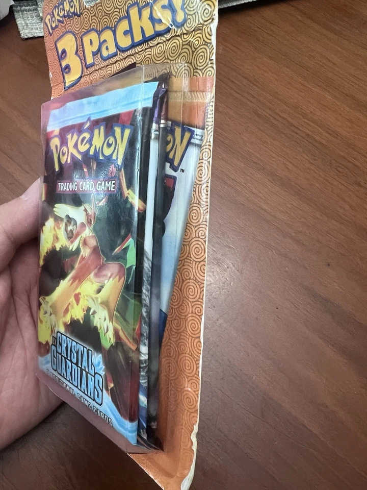 Vintage 2006 Pokémon EX Crystal Guardians Sealed 3-Pack Blister Booster Pack New - Image 3 of 4