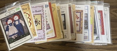 Lot of 19 Quilt & Sewing Patterns Packets Various Artists & Styles Hobby