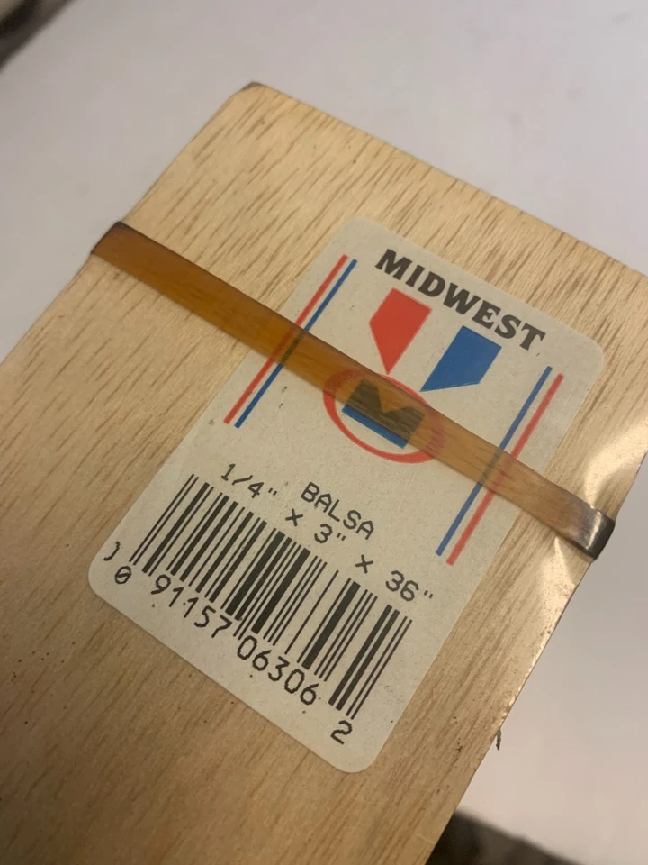 1/4 X 3 X 36 Masters Grade Balsa Wood Strips Sheets 10 Pieces Midwest - Image 2 of 3