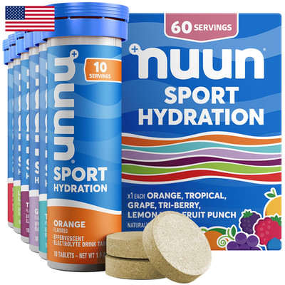 Nuun Sport Electrolyte Tablets Magnesium Calcium Potassium Chloride Sodium