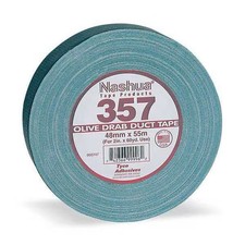 Nashua Duct Tape, Olive, 60 yd L, 2-3/4 in W 357 Nashua 357 742366003836