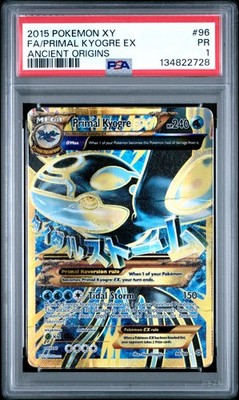 ポケモンカードゲンシカイオーガEX 英語 96/98 Primal Kyogre Primal Kyogre EX (Shiny Full Art) 96/98 XY - Ancient Origins Holo