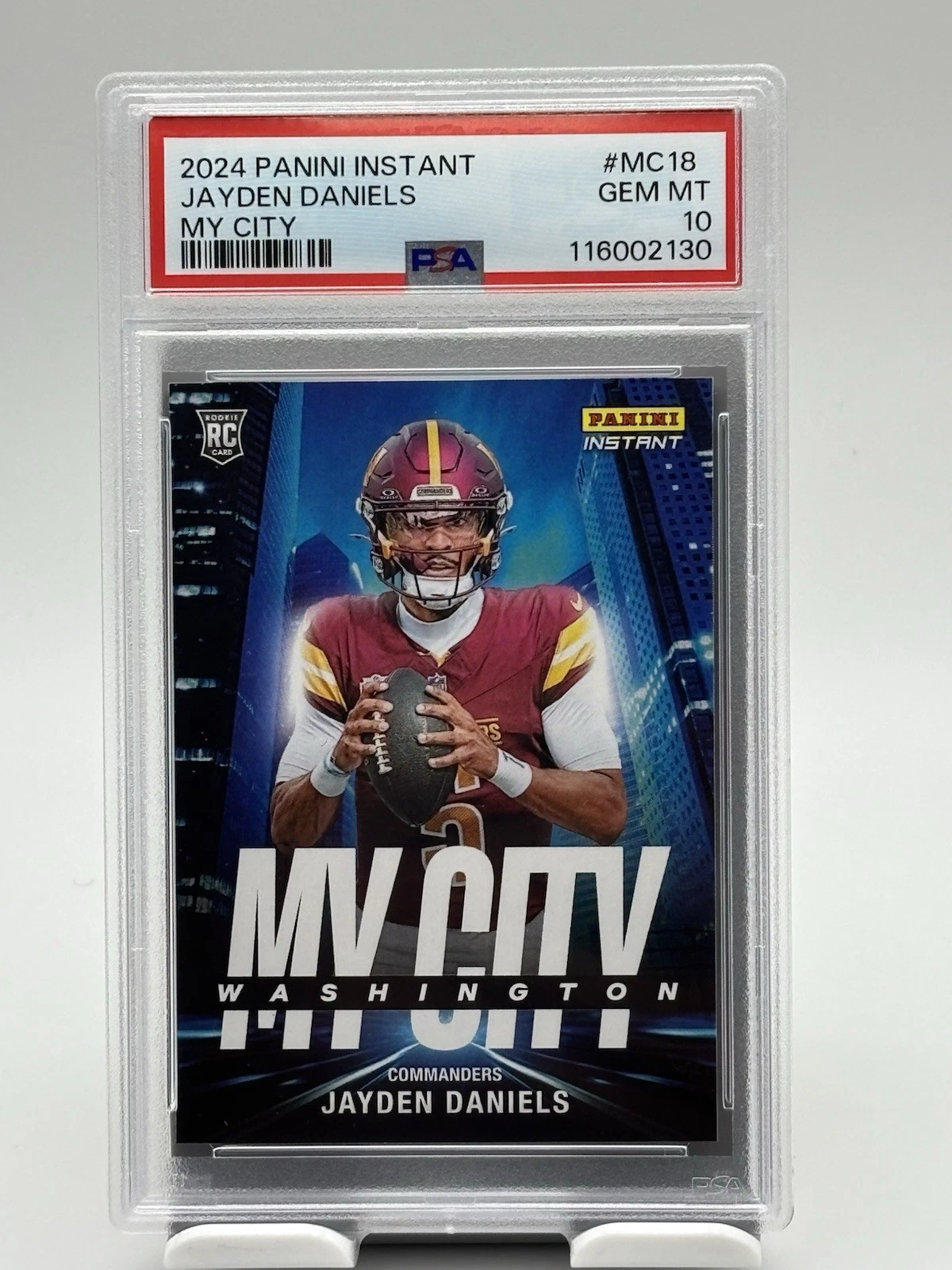 Jayden Daniels Panini Instant My City #MC18 Base