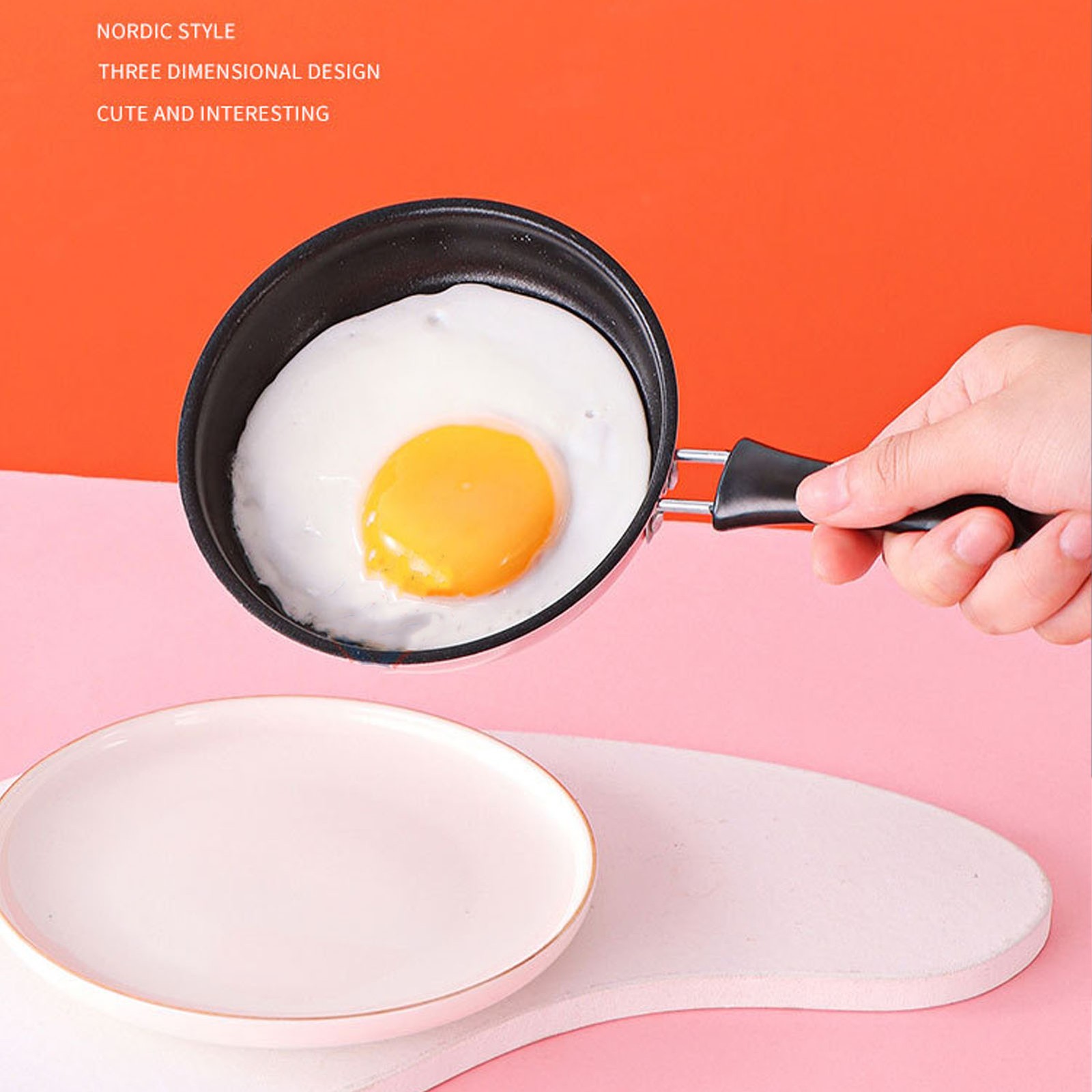 Mini Stainless Steel Nonstick Frying Pan For Induction Stove Small Fry Egg Pot