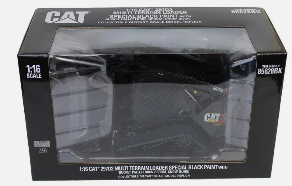 DIECAST MASTERS, Minipala CATERPILLAR 297D2 Nero con accessori, 1/16,  DCM856... - Immagine 3 di 3