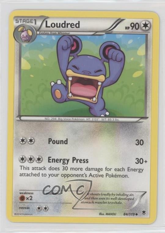 Loudred Pokemon XY Phantom Forces #84